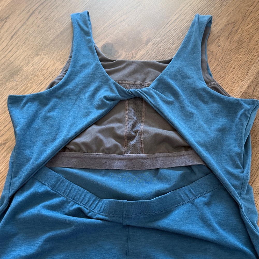 Prana Women's Large Dark Tealish Blue Dress - Picture 10 of 15